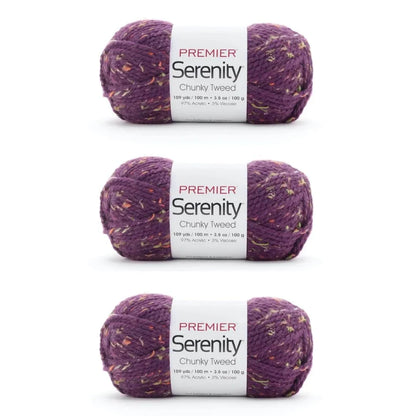 Serenity® Chunky Tweeds Bag of 3