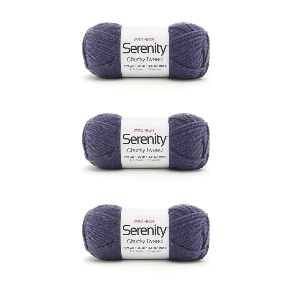 Serenity® Chunky Tweeds Bag of 3
