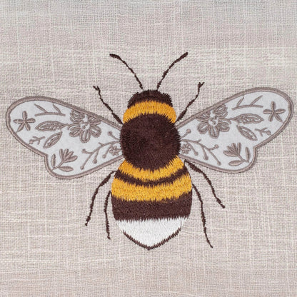 Embroidered Bee Sewing Box