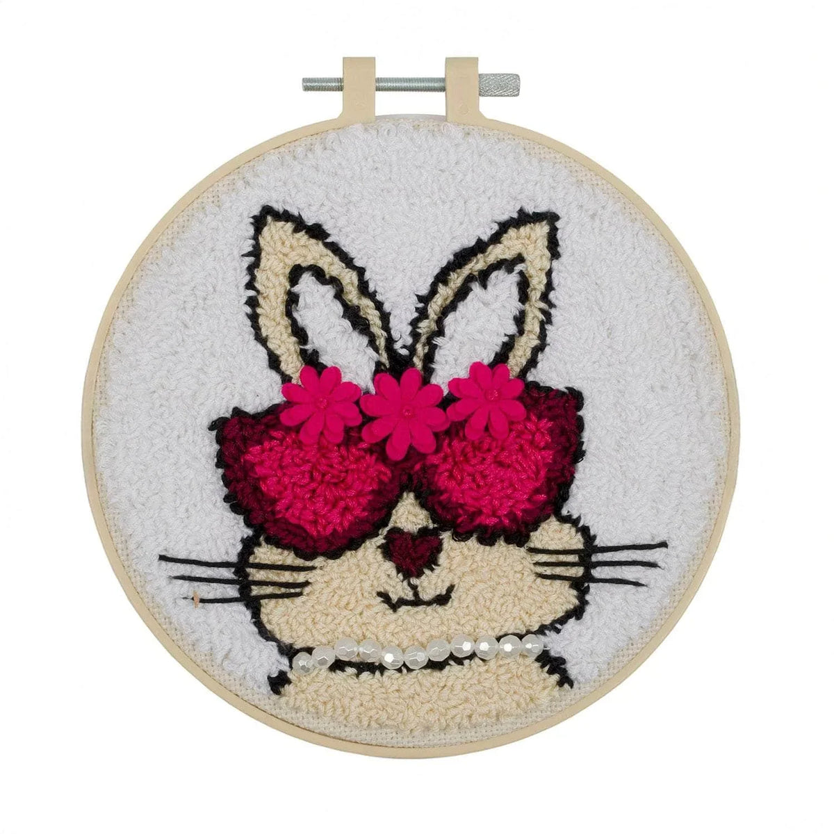 Punch Needle Kit 6" Hoop - Bunny, Unicorn, or Boston Terrier