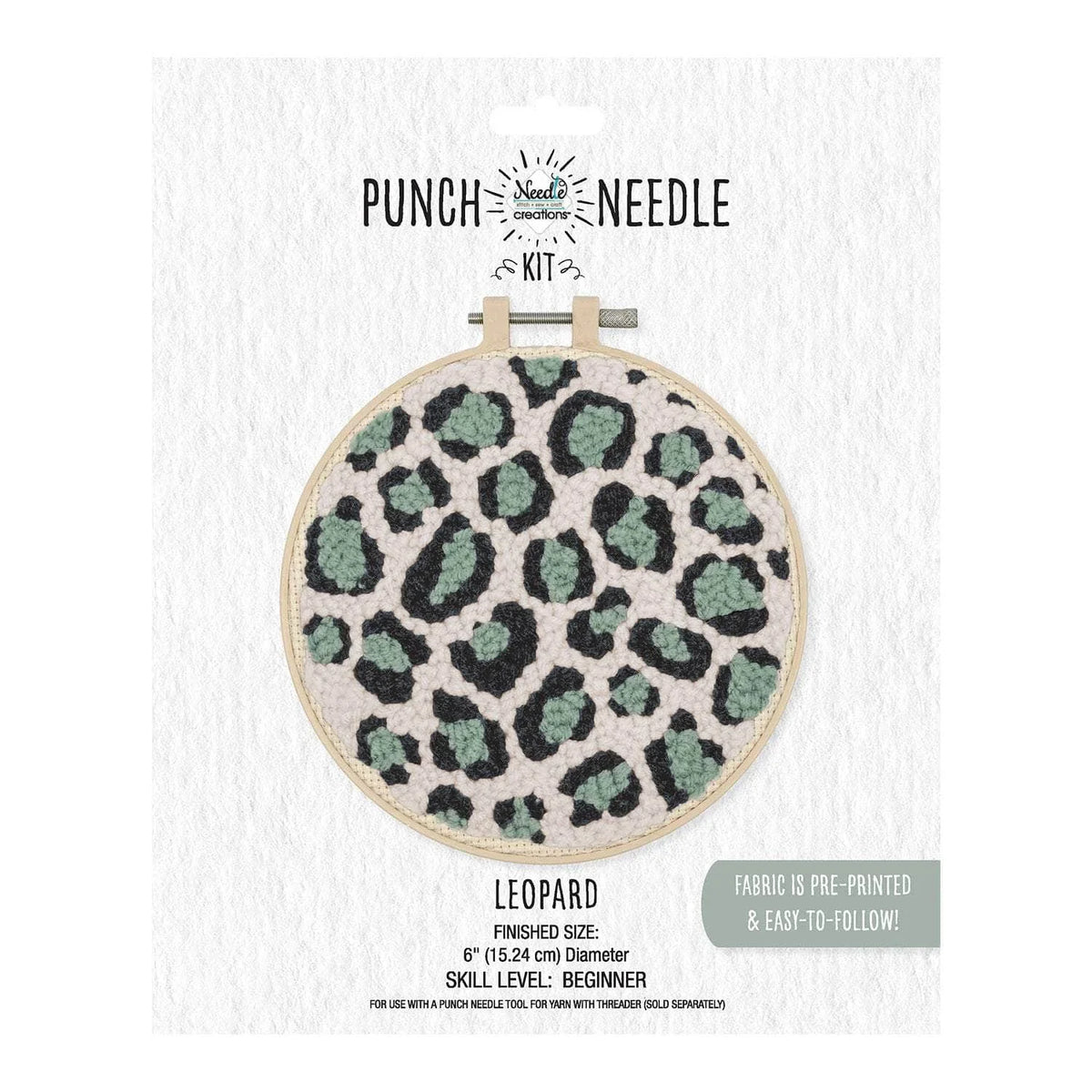 Punch Needle Kit 6" Hoop Designs